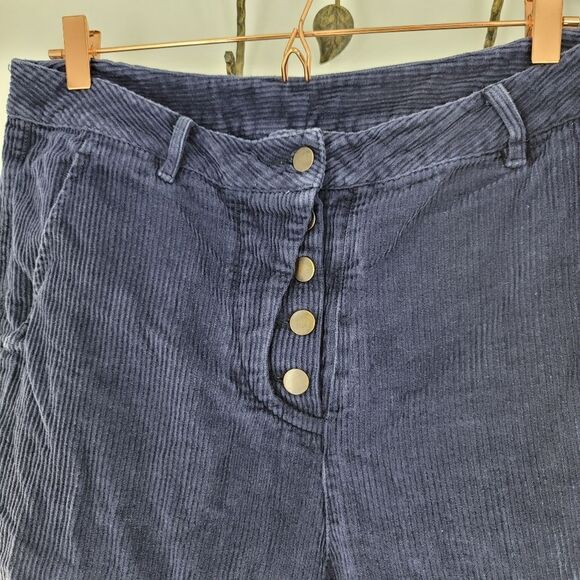 Fried rice nyc blue corduroy baggy button fly pants - Picture 9 of 9